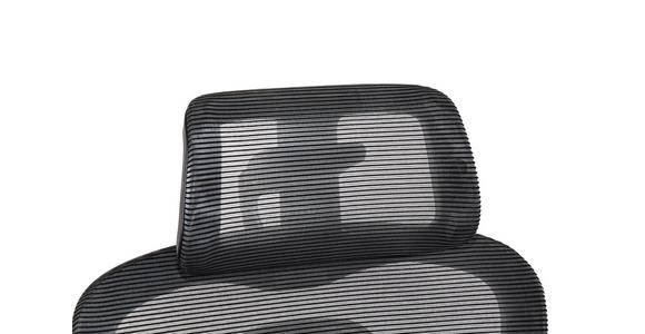 CHEFSESSEL Netzbespannung Schwarz  - Schwarz, Design, Kunststoff/Textil (65/114-124/66-73cm) - Novel