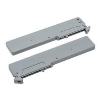TLUMIČ DOVÍRÁNÍ, šedá, 17,5/1,5/5,5 cm - šedá, Basics, plast (17,5/1,5/5,5cm) - Xora