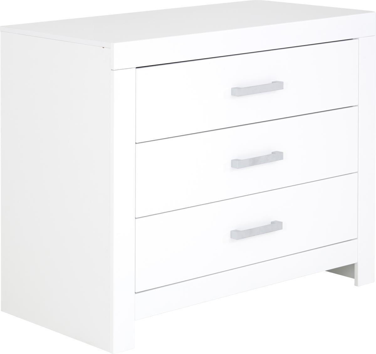 KOMMODE Fiona  in 110/91,9/55,3 cm  - Chromfarben/Weiß, Design, Holzwerkstoff/Metall (110/91,9/55,3cm) - Paidi