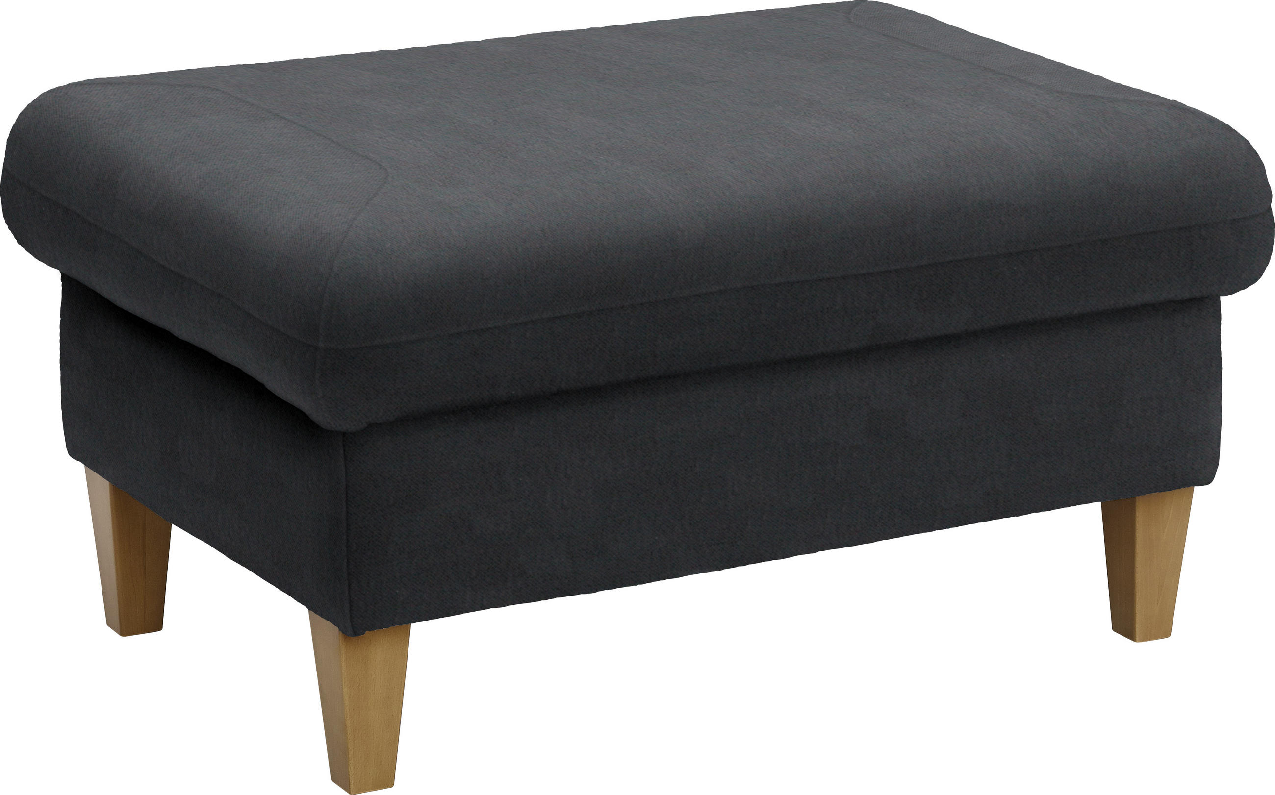 HOCKER Mikrofaser Anthrazit  - Anthrazit, KONVENTIONELL, Holz/Textil (95/49/65cm) - Cantus