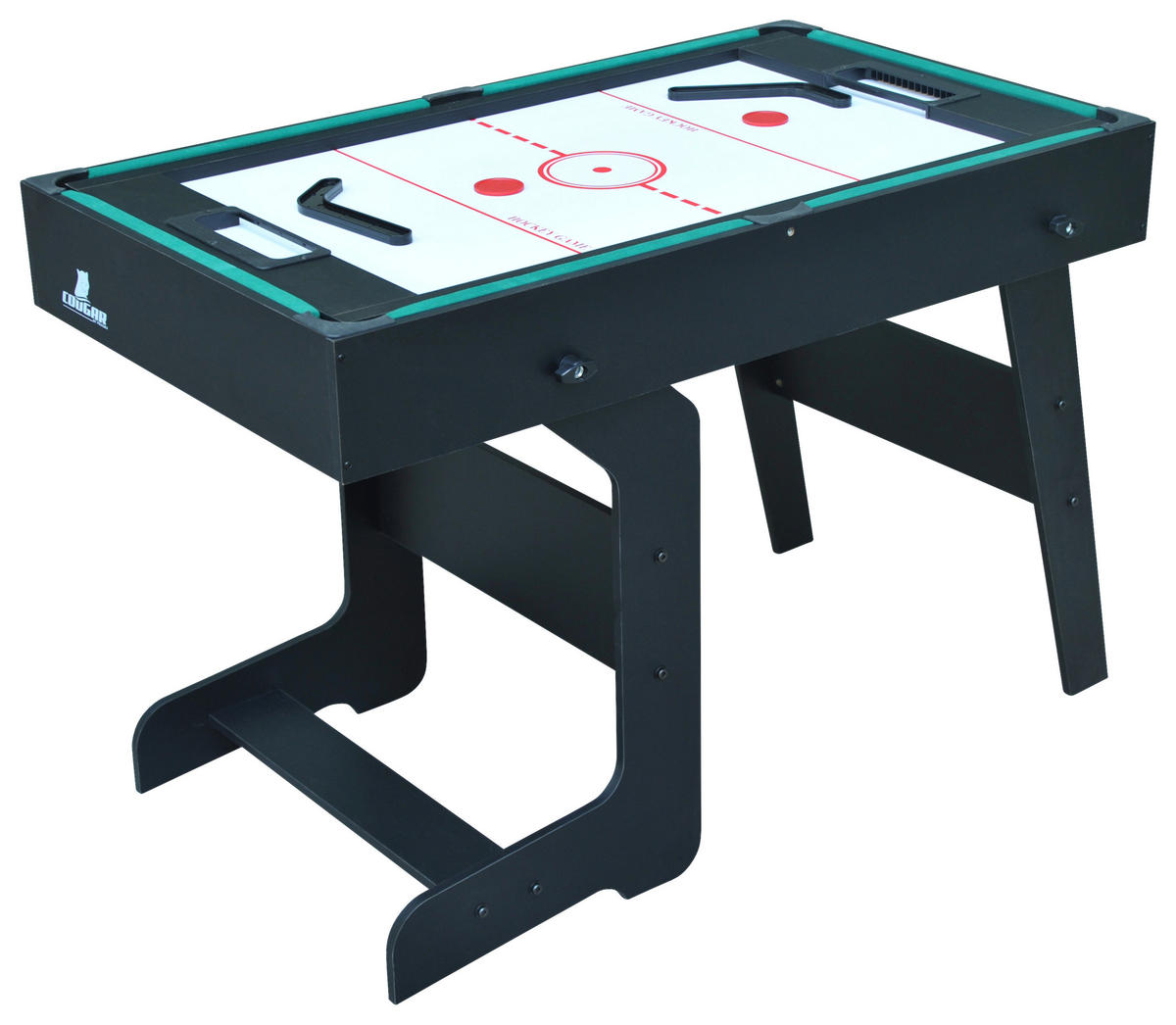 table multi-jeux - Schwarz, Konventionell, Holz (61/81/119,00cm)