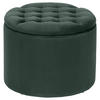 TABURE, les, tekstil zelena  - zelena, Trend, tekstil/les (50/50/40cm) - Carryhome