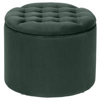 TABURE, les, tekstil zelena  - zelena, Trend, tekstil/les (50/50/40cm) - Carryhome