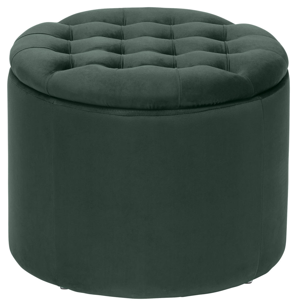 TABURE, les, tekstil zelena  - zelena, Trend, tekstil/les (50/50/40cm) - Carryhome