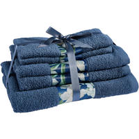 FROTTIERSET Blau 5-teilig  - Blau, KONVENTIONELL, Textil - Essenza