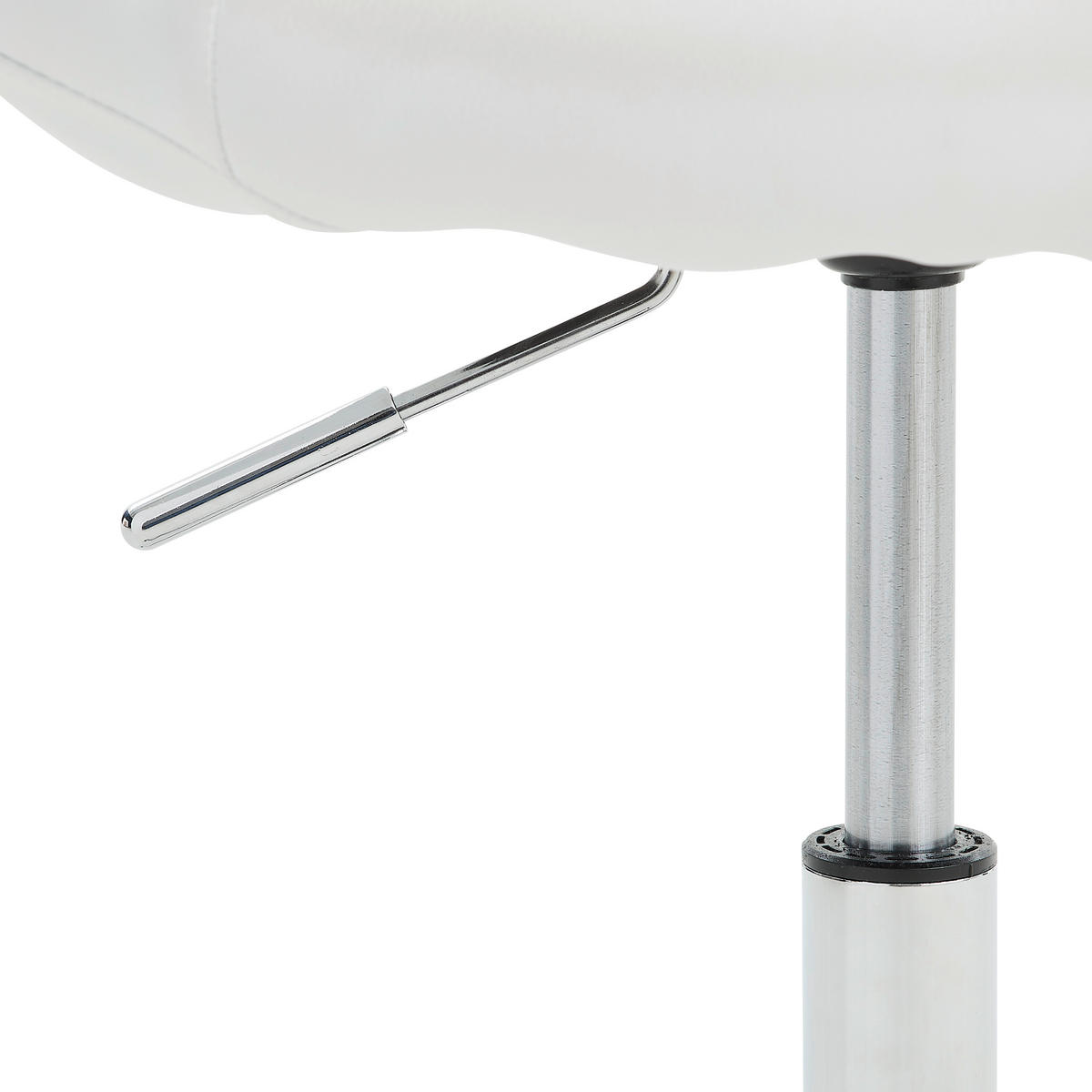 Scaun birou tineret - alb/culoare crom, Design, plastic/metal (68/84-96/56cm) - Carryhome