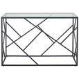 KONSOLENTISCH in Metall, Glas 120/45/77 cm    - Klar/Schwarz, Trend, Glas/Metall (120/45/77cm) - Xora