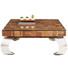 COUCHTISCH in Holz, Metall, Glas 100/100/40 cm - Silberfarben/Sheeshamfarben, Design, Glas/Holz (100/100/40cm) - Landscape COUCHTISCH in Holz, Metall, Glas 100/100/40 cm - Silberfarben/Sheeshamfarben, Design, Glas/Holz (100/100/40cm) - Landscape