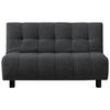 SCHLAFSOFA Dunkelgrau  - Dunkelgrau/Schwarz, Design, Textil/Metall (145/92/102cm) - Novel