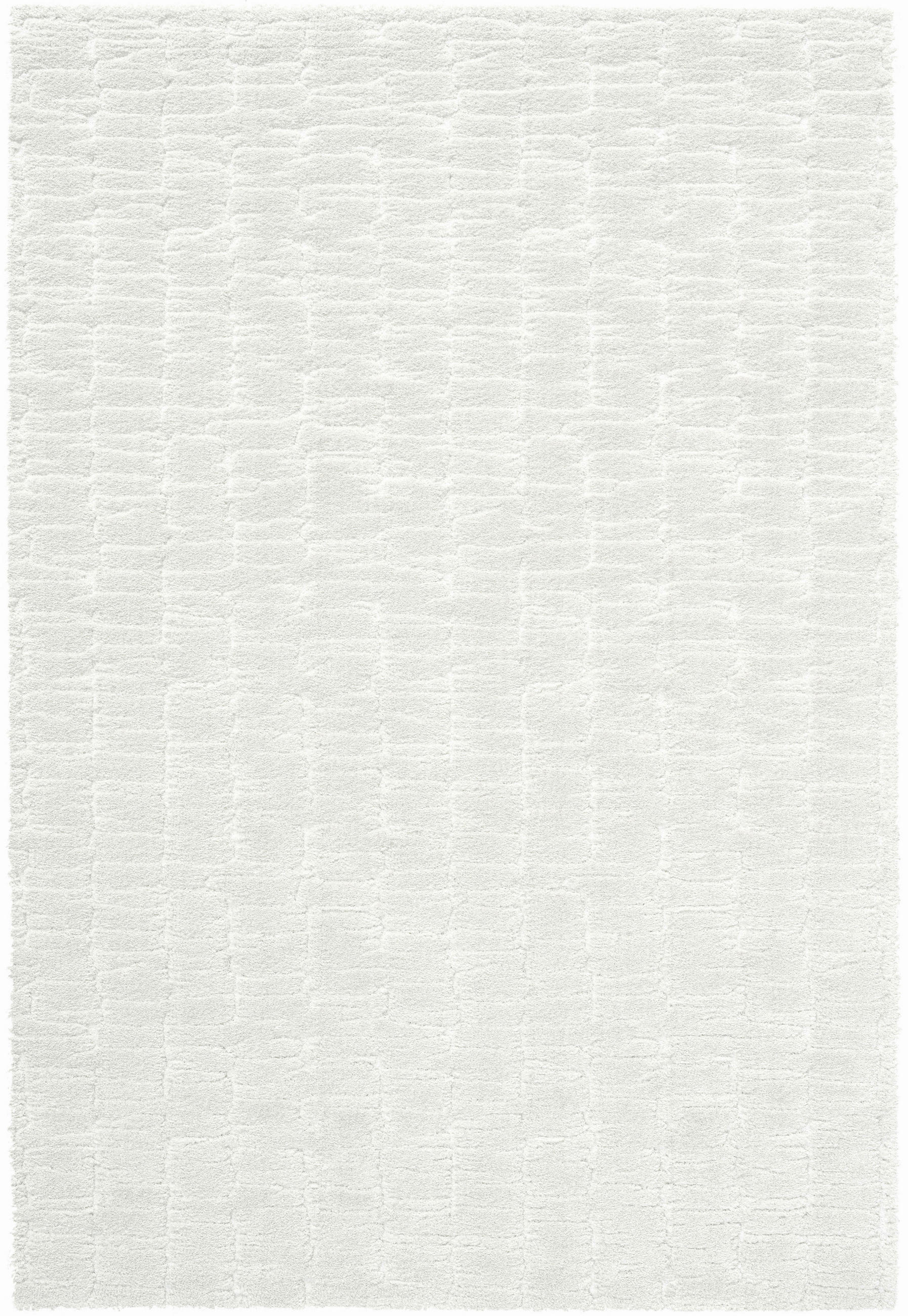 WEBTEPPICH 133/195 cm Masai Creme, Weiß rechteckig  - Creme/Weiß, KONVENTIONELL, Kunststoff/Textil (133/195cm) - Novel