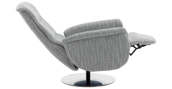 RELAXSESSEL in Textil Grau  - Edelstahlfarben/Grau, Design, Textil/Metall (71/112/83cm) - Dieter Knoll