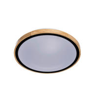 LED PLAFONJERA  - bela/boja jasena, Osnovno, drvo/metal (42cm)