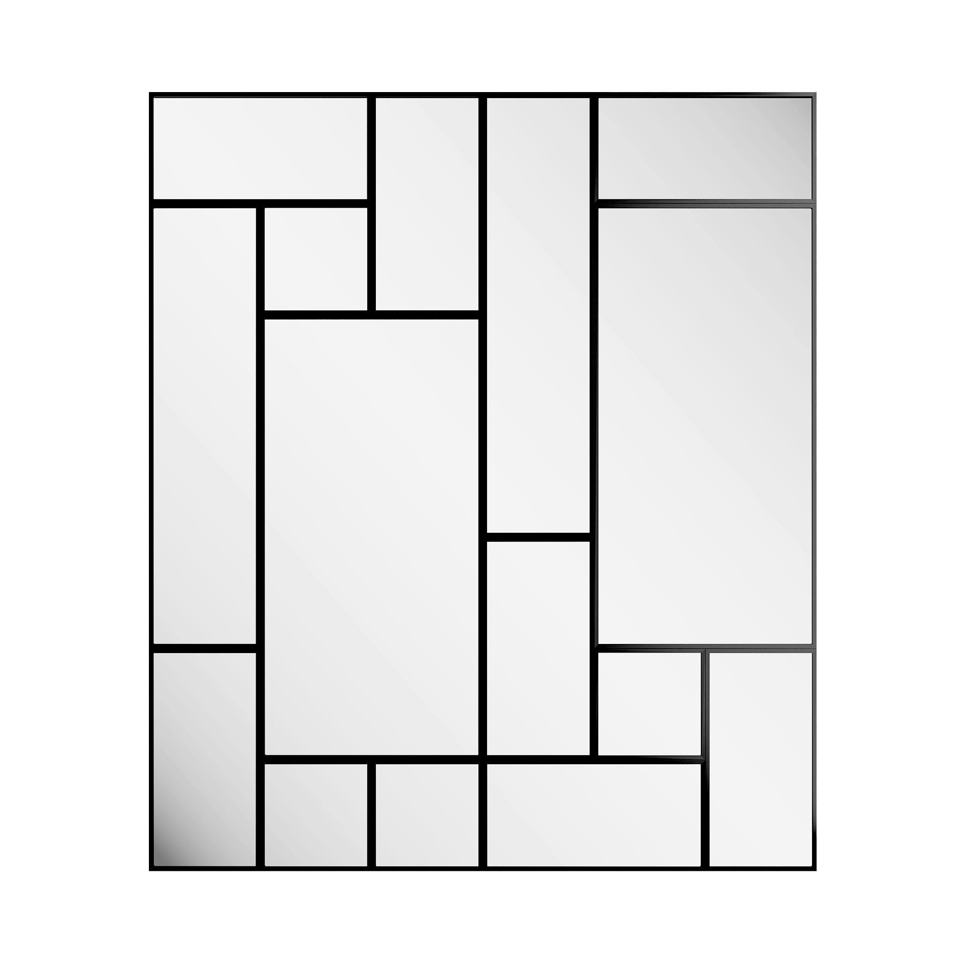 DEKOSPIEGEL    in rechteckig  - Schwarz, Basics, Glas/Holz (210/245/2.5cm)