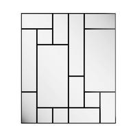 DEKOSPIEGEL    in rechteckig  - Schwarz, Basics, Glas/Holz (210/245/2.5cm)