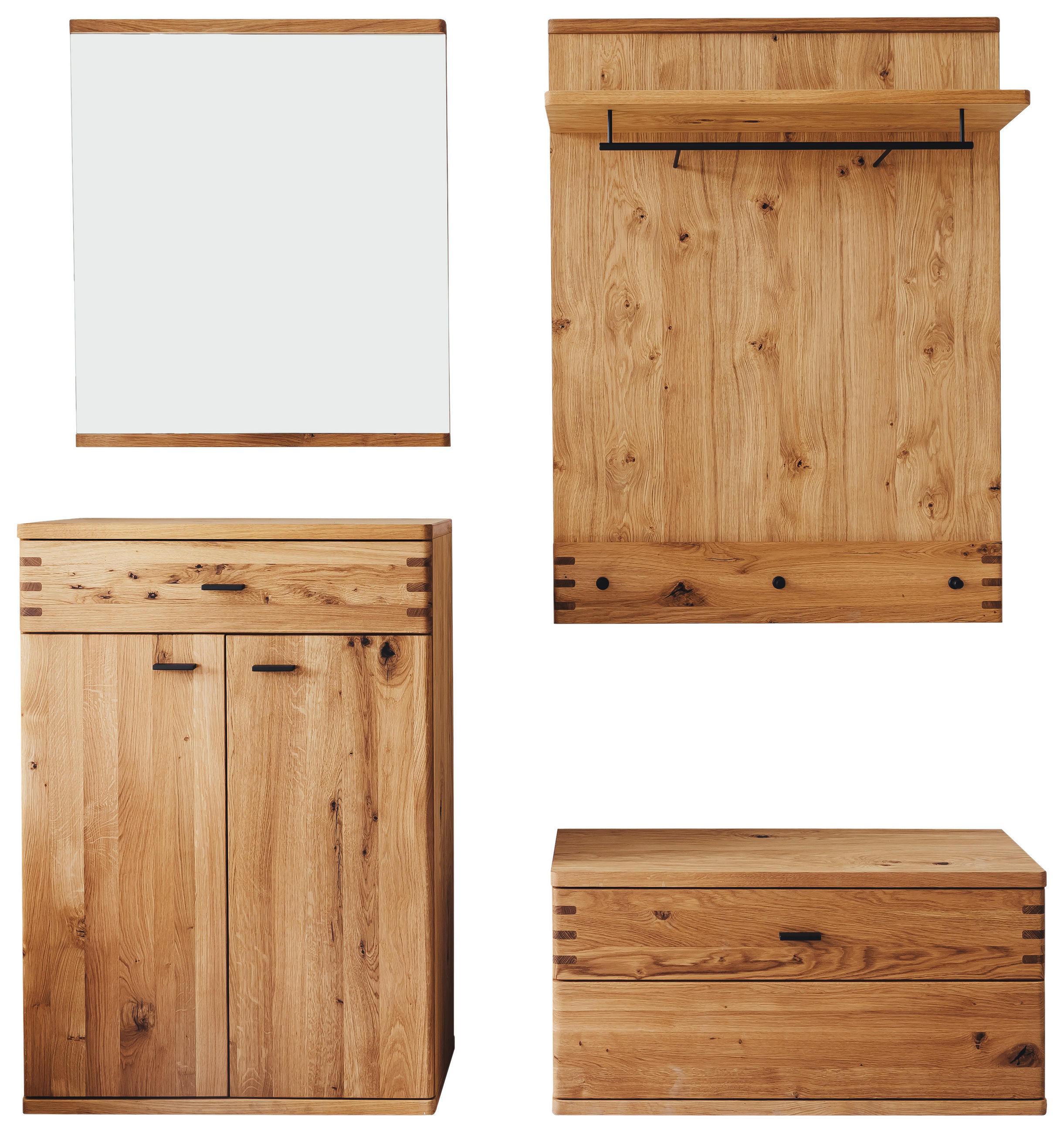 GARDEROBE  in 175/208/37 cm  - Wildeiche, Natur, Holz/Holzwerkstoff (175/208/37cm) - Waldwelt
