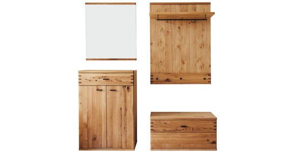 GARDEROBE  in 175/208/37 cm  - Wildeiche, Natur, Holz/Holzwerkstoff (175/208/37cm) - Waldwelt