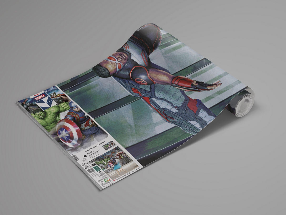 FOTOTAPETE AVENGERS ASSEMBLE  - Naturfarben, Design, Textil (400/250cm) - Marvel