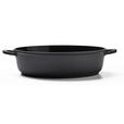 SERVIERPFANNE Greblon®-Antihaftbeschichtung  - Klar/Edelstahlfarben, Basics, Glas/Metall (28/7,5cm) - Homeware Profession.