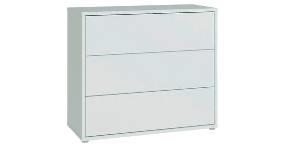KOMMODE , 95/83/42 cm, 3 Schublade(n)  - Silberfarben/Hellgrau, Trend, Holzwerkstoff/Kunststoff (95/83/42cm) - Carryhome