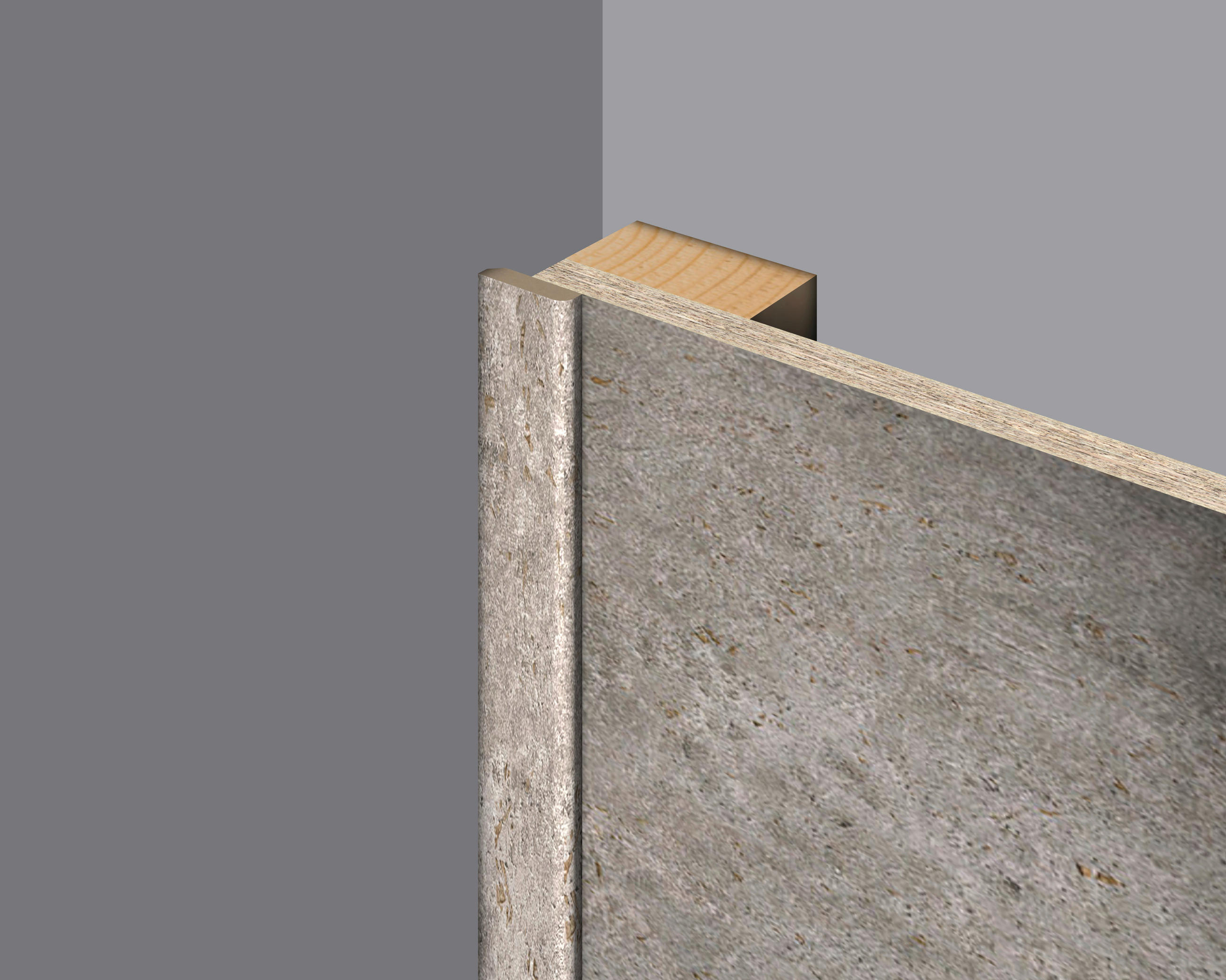 Abdeckleiste Grau  - Basics (240/0.6/2.5cm) - Egger Holzwerkstoffe