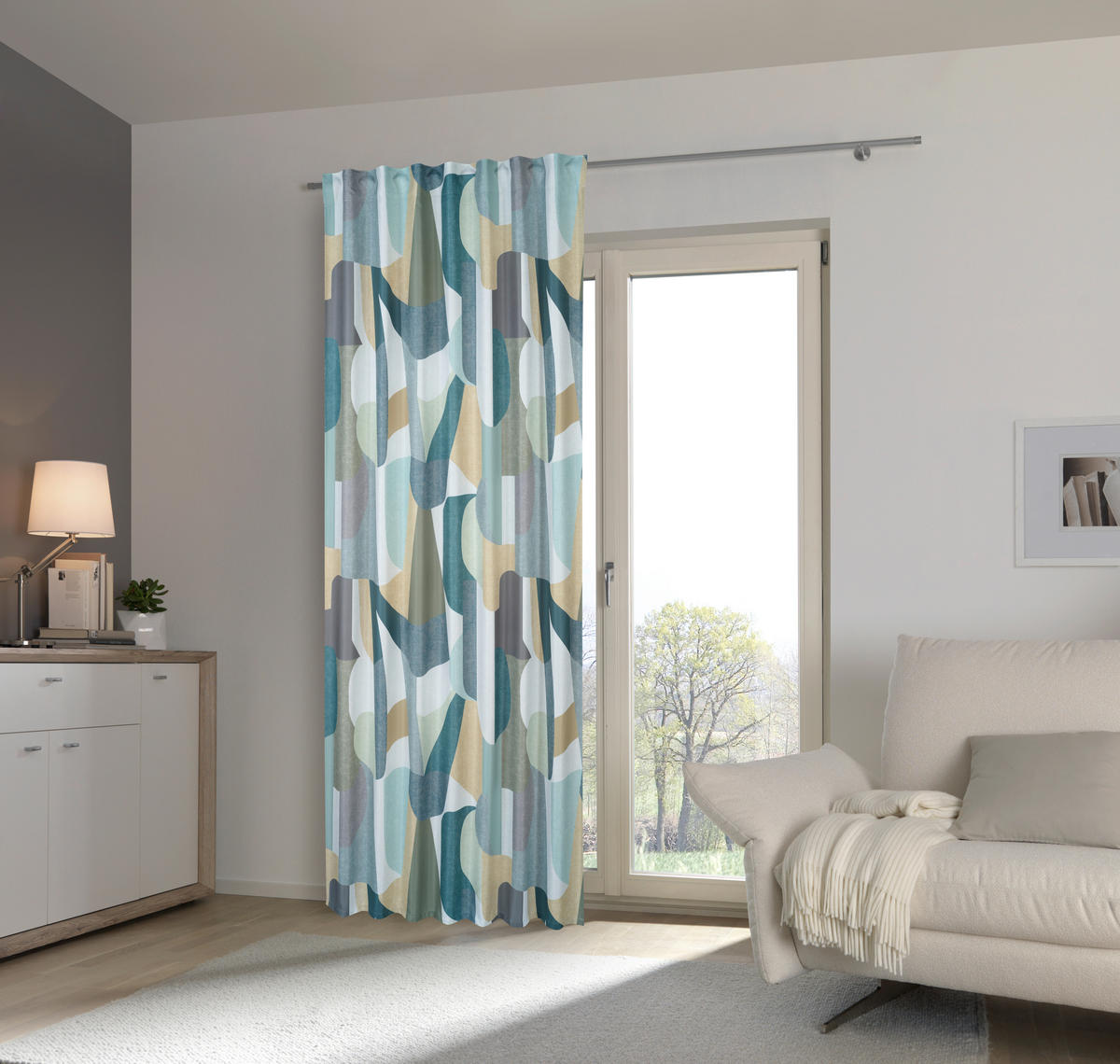 FERTIGVORHANG blickdicht  - Grün, Basics, Textil (140/245cm) - Esposa