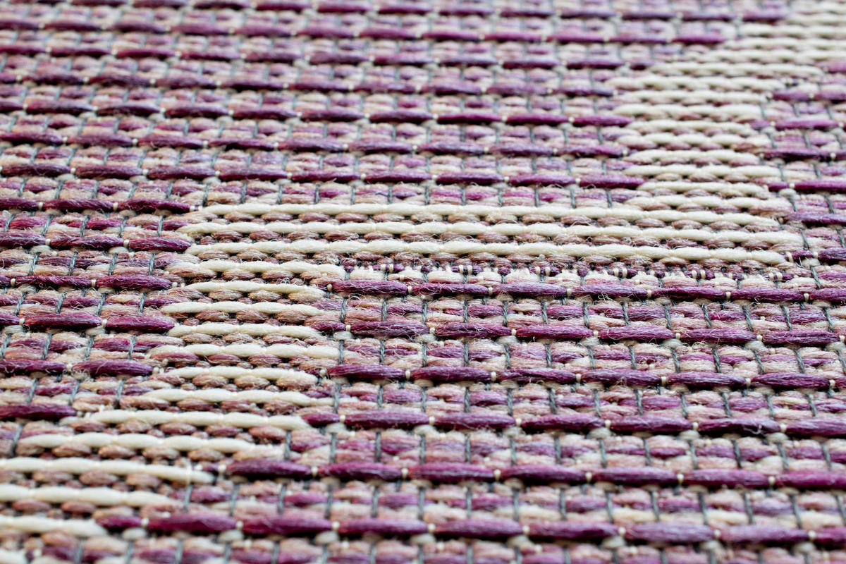 FLACHWEBETEPPICH 160/230 cm Amalfi Dunkelrosa, Brombeere  - Dunkelrosa/Brombeere, KONVENTIONELL, Textil (160/230cm) - Novel