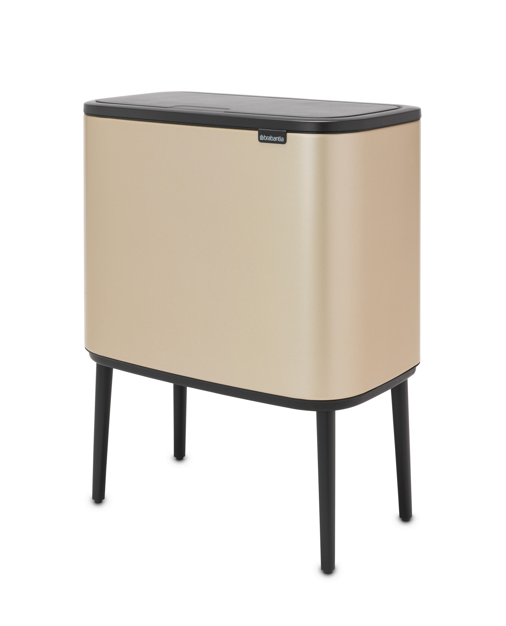 SZEMETESVÖDÖR  - Pezsgő/fekete, Basics, műanyag/fém (36Ll) - Brabantia