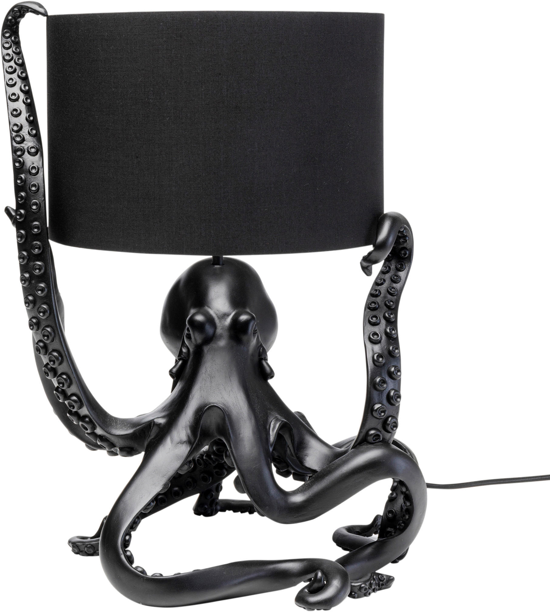TISCHLEUCHTE 36,5/47/32,5 cm   - Schwarz, MODERN, Kunststoff (36,5/47/32,5cm) - Kare-Design