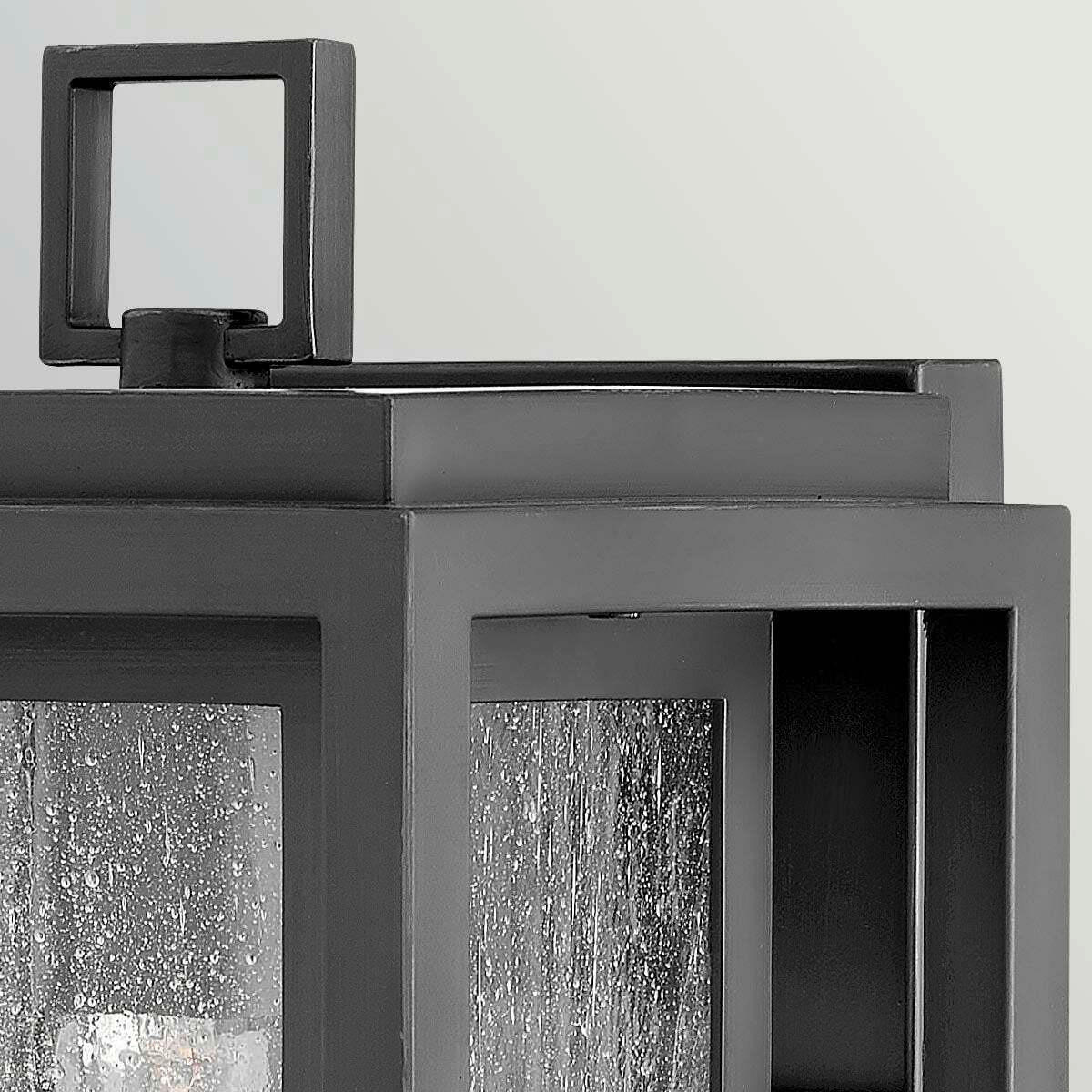 AUSSENWANDLEUCHTE Hinkley 30,5/17,8/17,3 cm  - Schwarz, Design, Glas/Metall (30,5/17,8/17,3cm) - Elstead Lighting