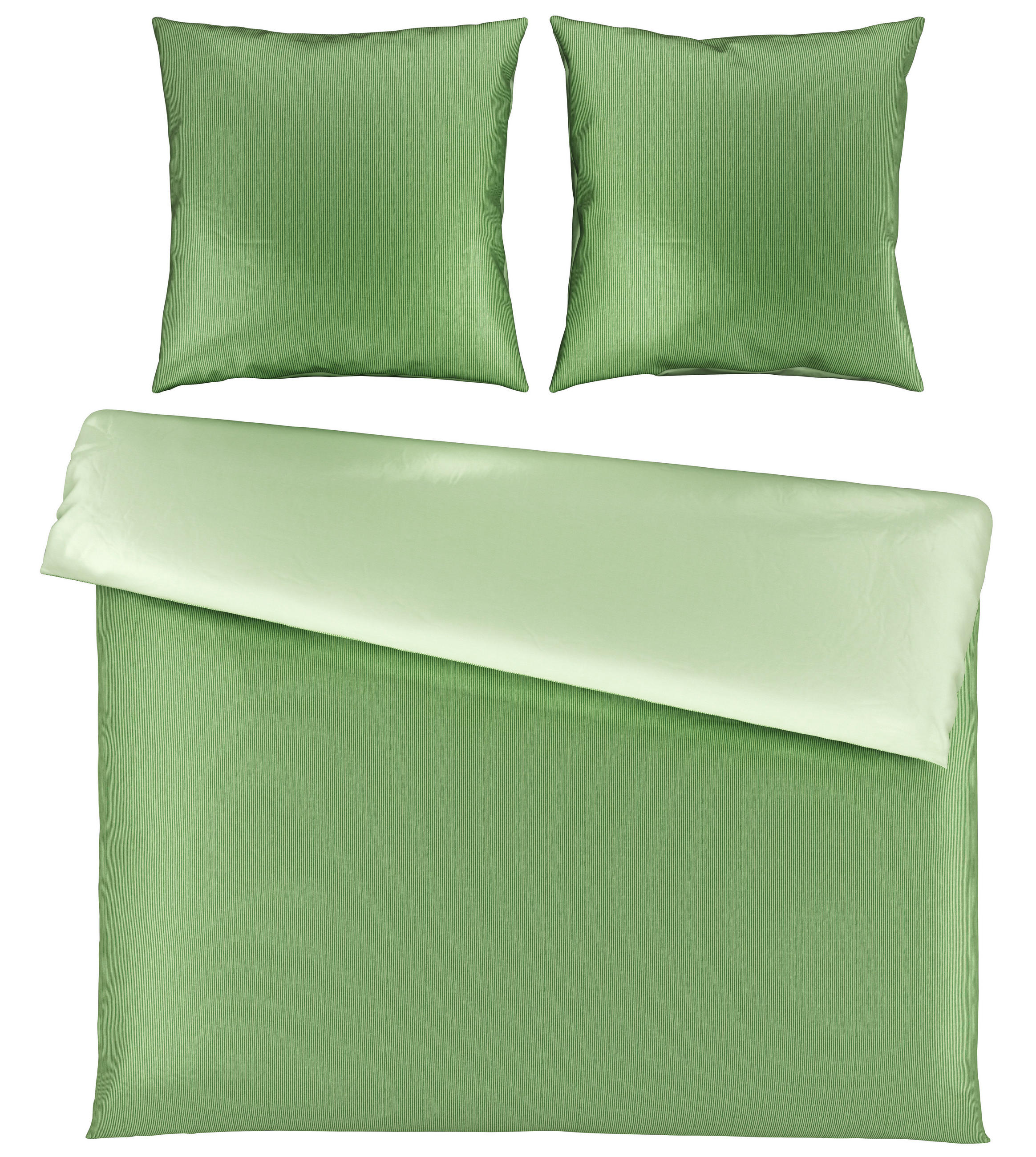 Bio:Vio OBOUSTRANNÉ POVLEČENÍ, satén, světle zelená, 200/200 cm