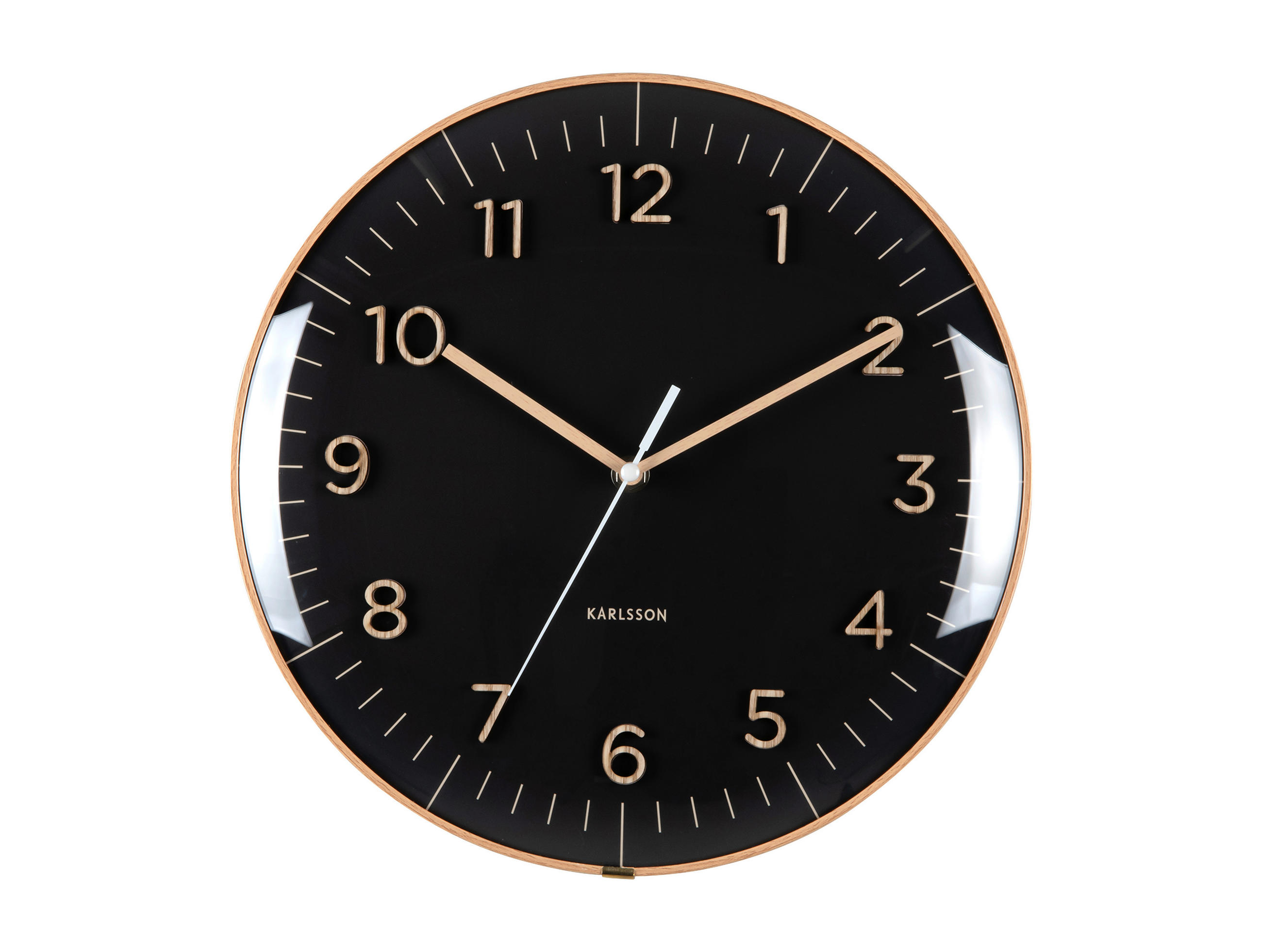 WANDUHR Esencia Schwarz  - Schwarz, Basics, Kunststoff (30cm) - Karlsson