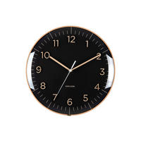WANDUHR Esencia Schwarz  - Schwarz, Basics, Kunststoff (30cm) - Karlsson