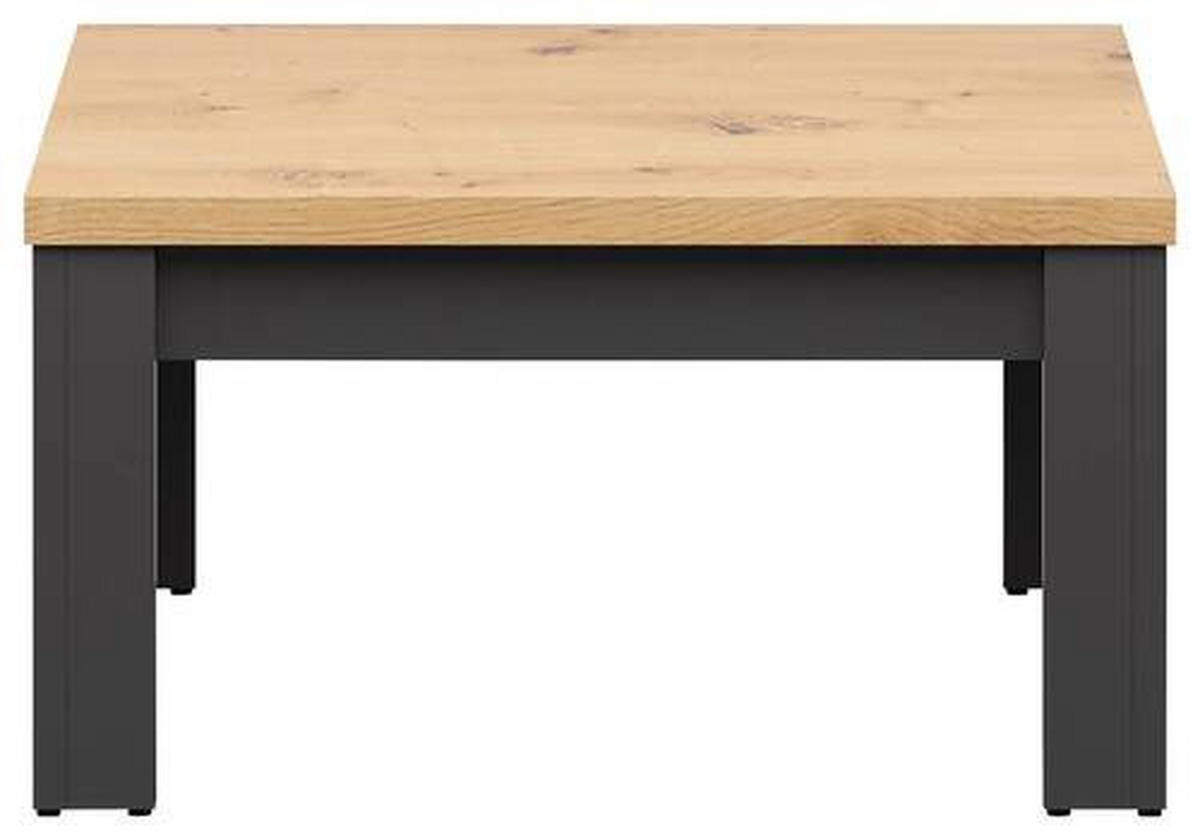 COUCHTISCH 75/75/40 cm rechteckig Graphitfarben, Eiche Artisan  - Graphitfarben/Eiche Artisan, Design, Holzwerkstoff (75/75/40cm)