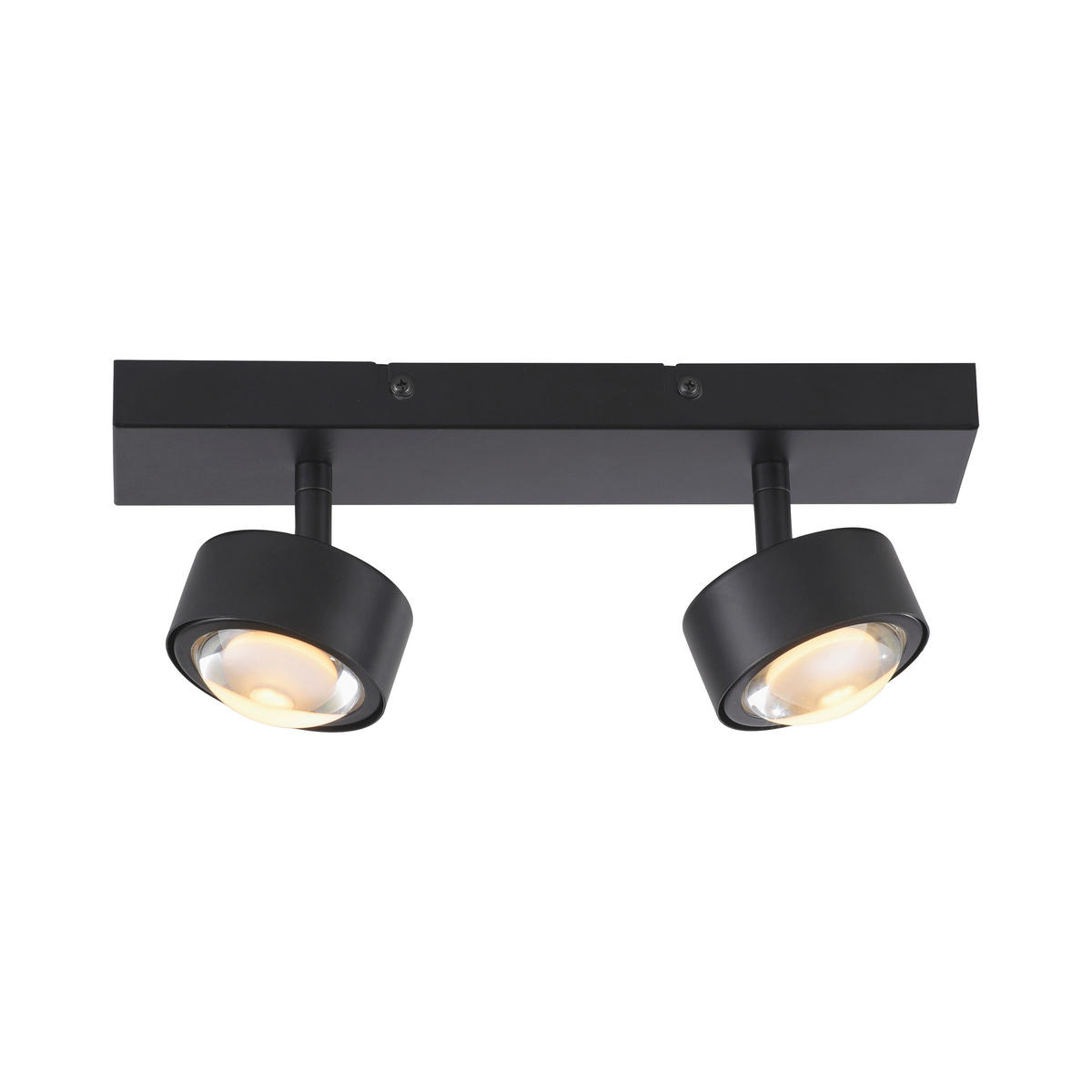 LED-DECKENLEUCHTE 30/12/12,5 cm   - Schwarz, Design, Kunststoff/Metall (30/12/12,5cm) - Schöner Wohnen