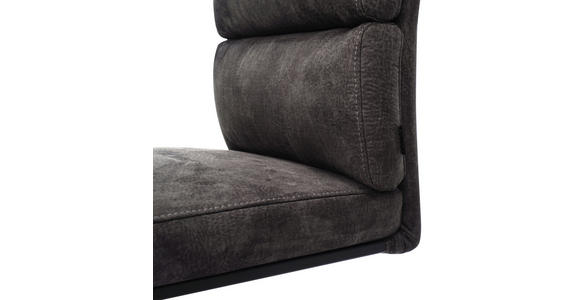 SCHWINGSTUHL  Stoffauswahl Webstoff  - Schwarz/Braun, Design, Textil/Metall (47/106/63cm) - Novel