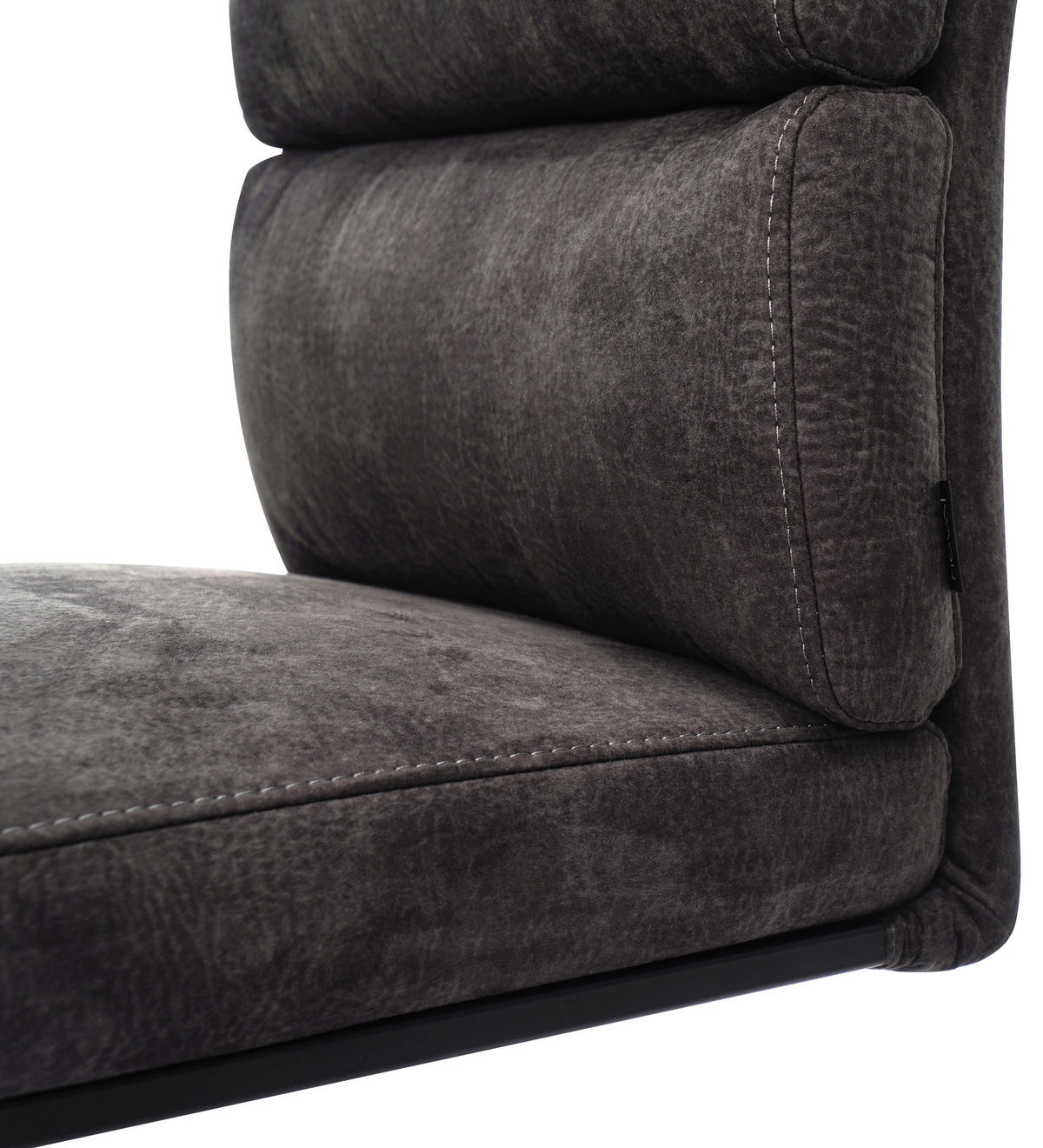 SCHWINGSTUHL  Stoffauswahl Webstoff  - Schwarz/Braun, Design, Textil/Metall (47/106/63cm) - Novel