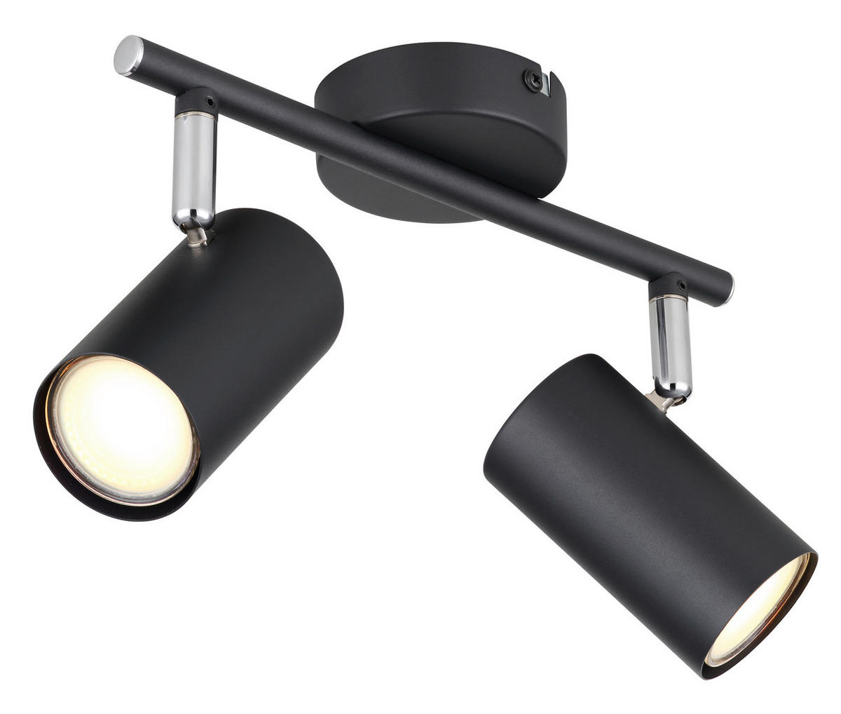 STRAHLER - Chromfarben/Schwarz, Konventionell, Metall (25/10/13,5cm) - Globo