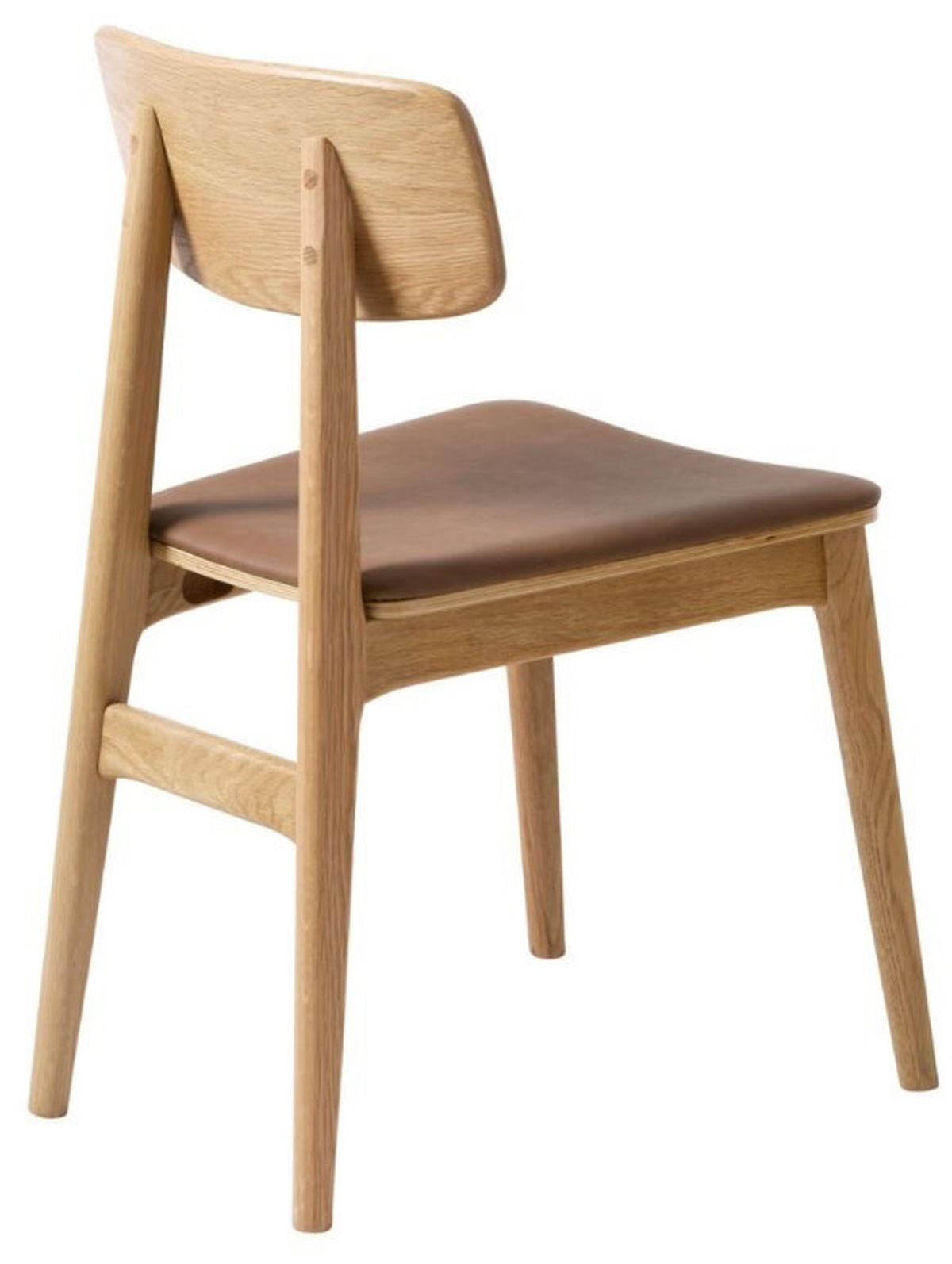 STOL  - brun/ekfärgad, Design, trä/plast (46/82/55cm) - Niels Andersson