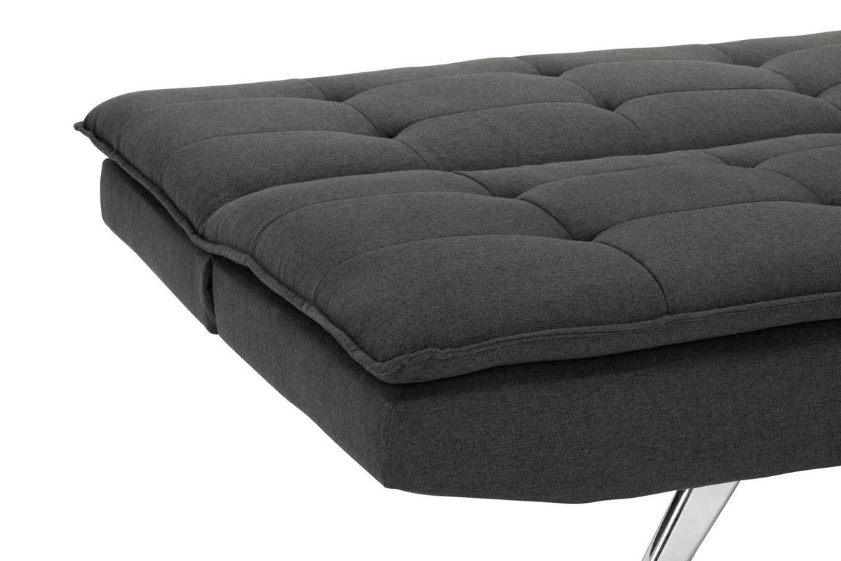 TROSJED NA RAZVLAČENJE tekstil  tamno siva    - srebrne boje/tamno siva, Basics, tekstil/metal (194/87/102cm) - MID.YOU