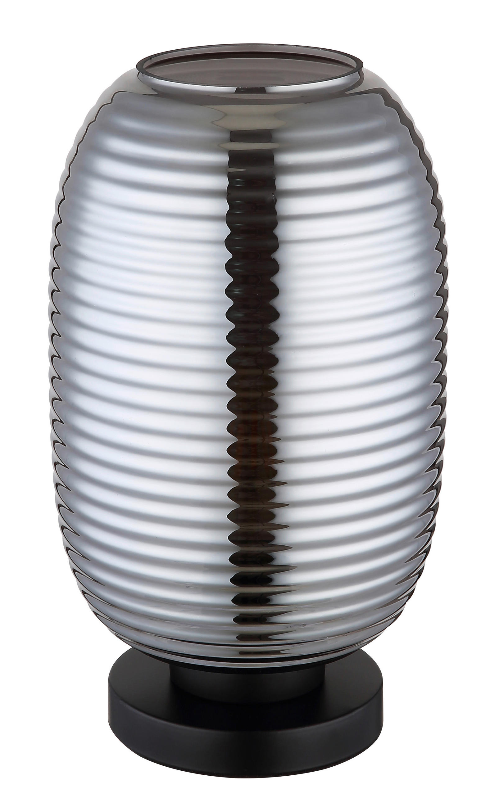TISCHLEUCHTE - Schwarz/Grau, Basics, Glas/Kunststoff (20/34,5cm) - Globo