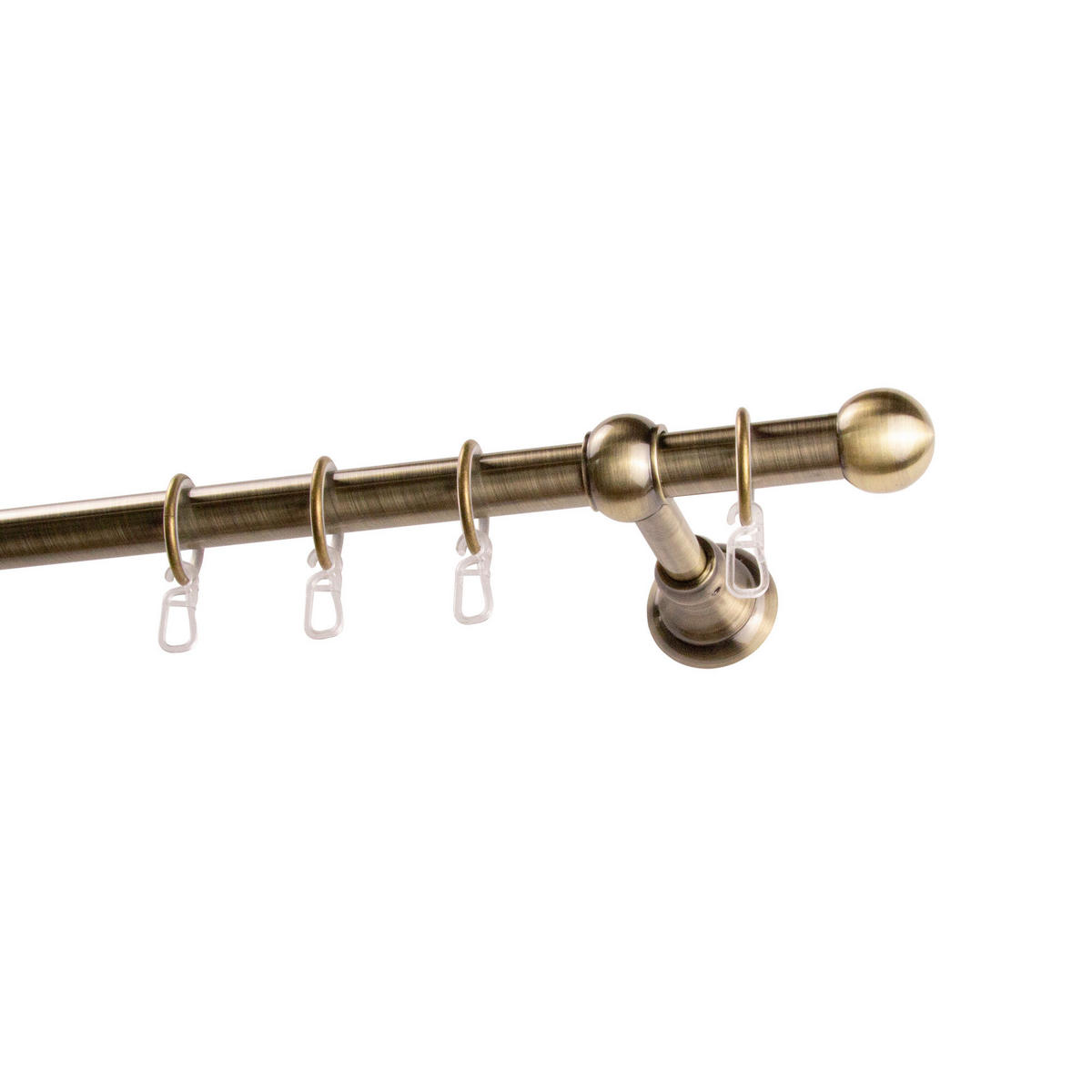 RUNDSTANGENGARNITUR  440 cm  - Messingfarben, Basics, Metall (440cm)