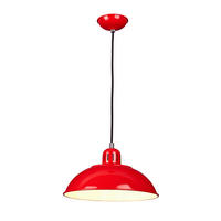 HÄNGELEUCHTE 30/29.9 cm    - Rot, Design, Metall (30/29.9cm) - Elstead Lighting