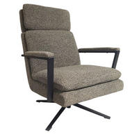 FOTEL - fekete/zöld, Basics, textil/fém (73/102/92cm) - Stylife