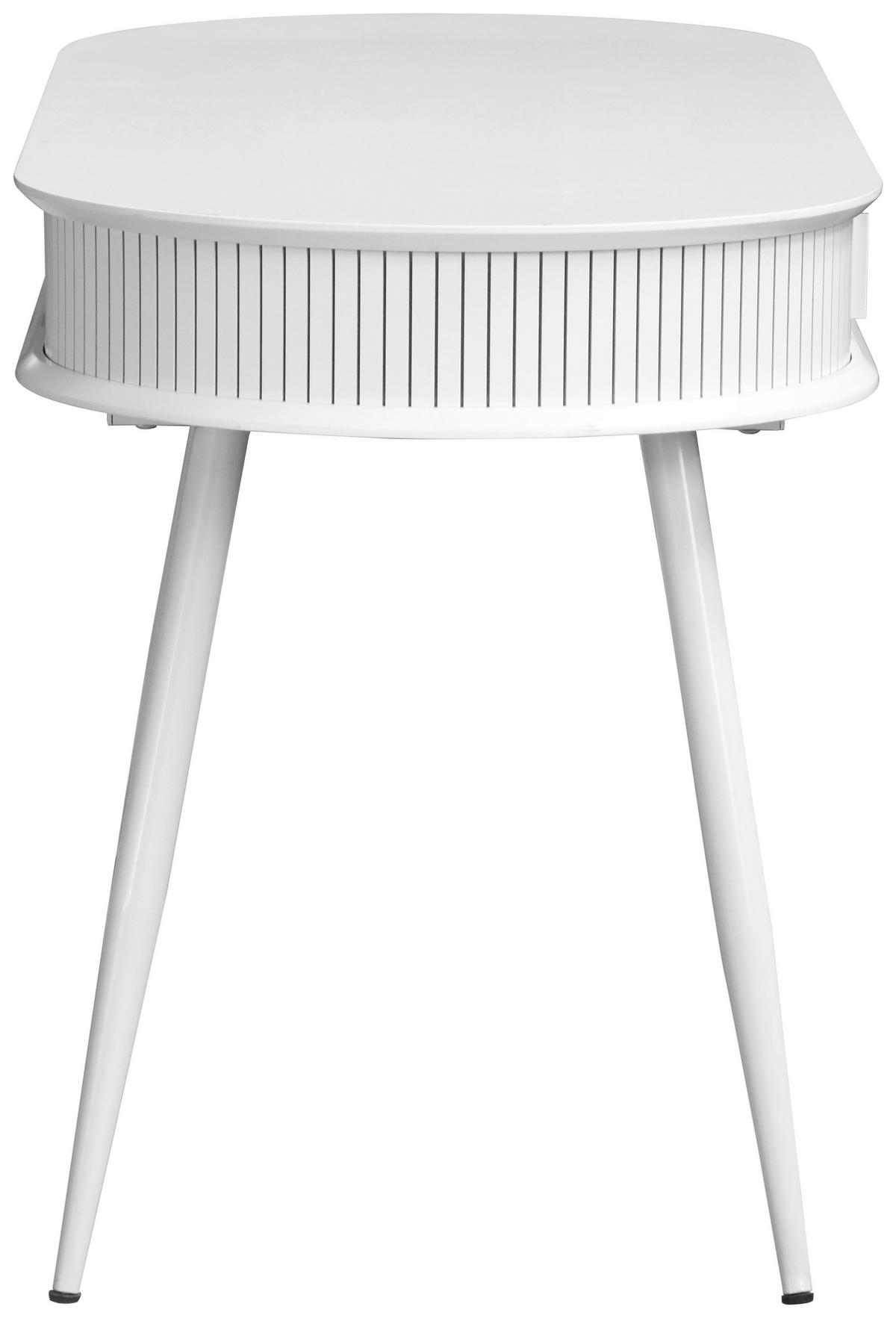 PSACÍ STŮL, bílá, barvy dubu, 140/76/60 cm - bílá/barvy dubu, Lifestyle, kov/kompozitní dřevo (140/76/60cm) - MID.YOU