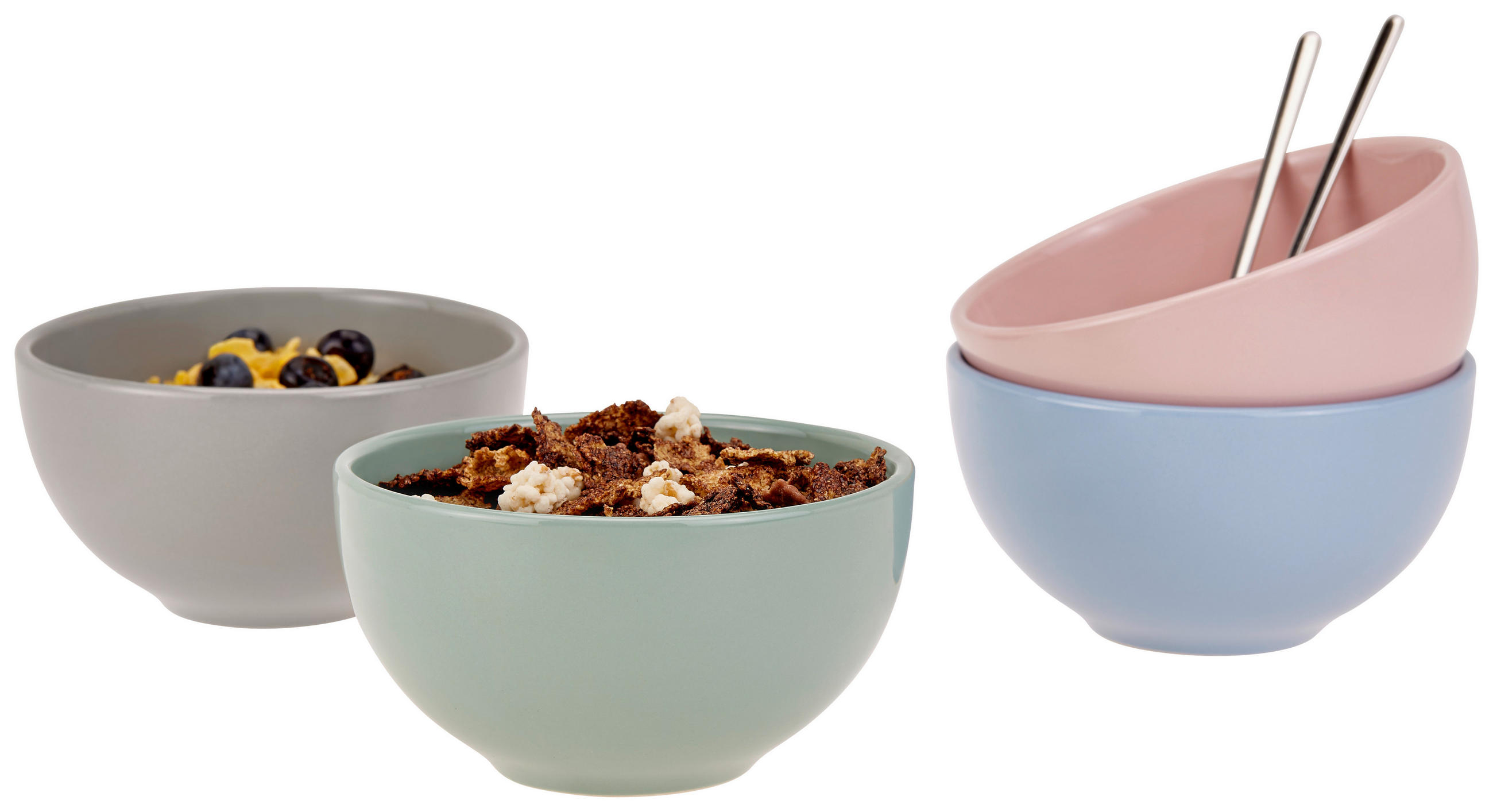 BOL PENTRU CEREALE  - albastru, Konventionell, ceramică (13/7cm) - Boxxx