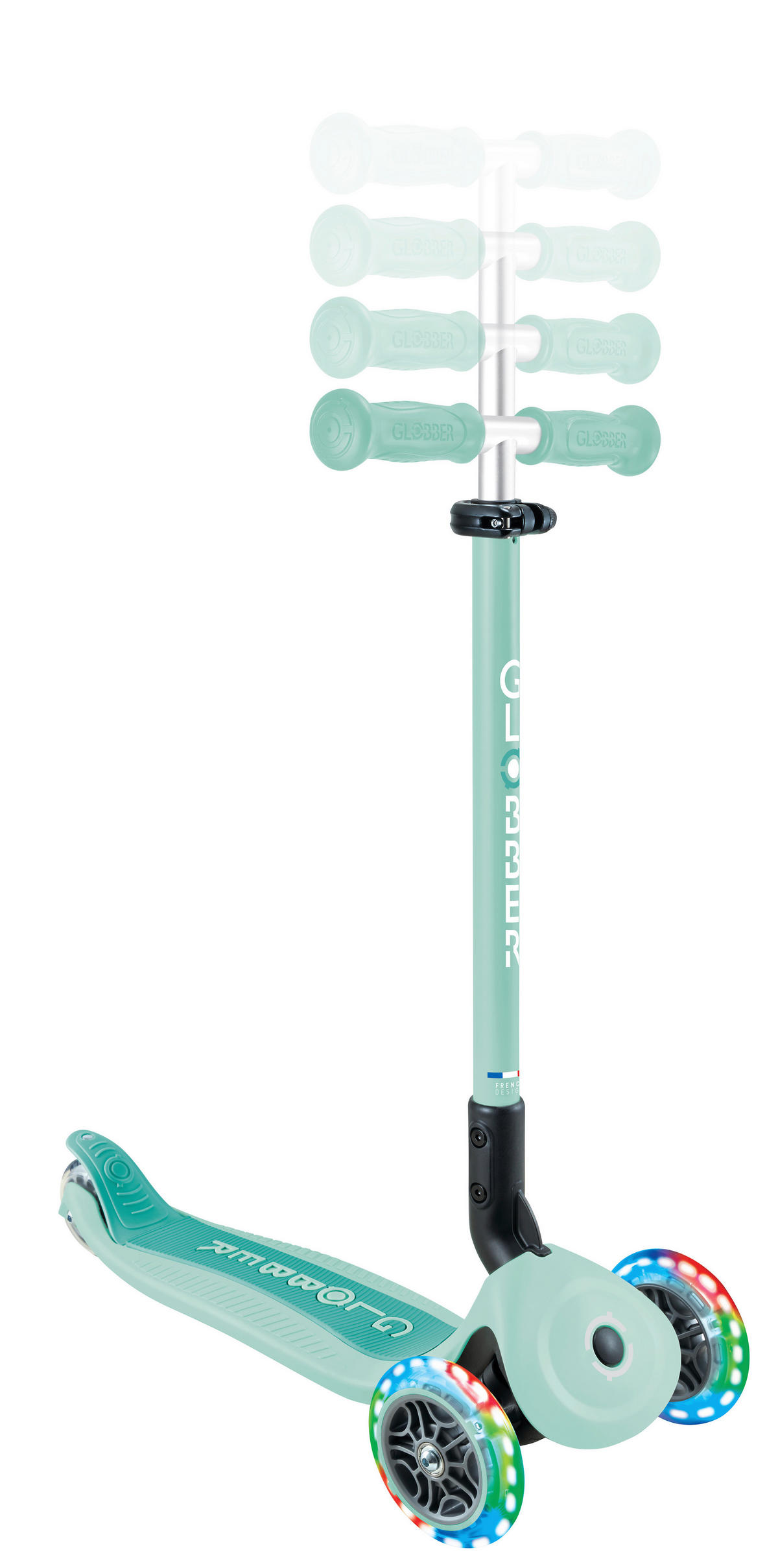 LAUFRAD GO-UP ACTIVE LIGHTS 3IN1  - Mintgrün, Basics, Kunststoff/Metall (67/28/95.5cm) - GLOBBER