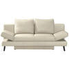 SCHLAFSOFA in Echtleder Naturfarben  - Schwarz/Naturfarben, Design, Leder/Metall (200/85/90cm) - Novel