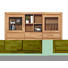 HIGHBOARD Kernbuche massiv geölt Buchefarben - Buchefarben, Design, Glas/Holz (175/141/45cm) - CARRYHOME