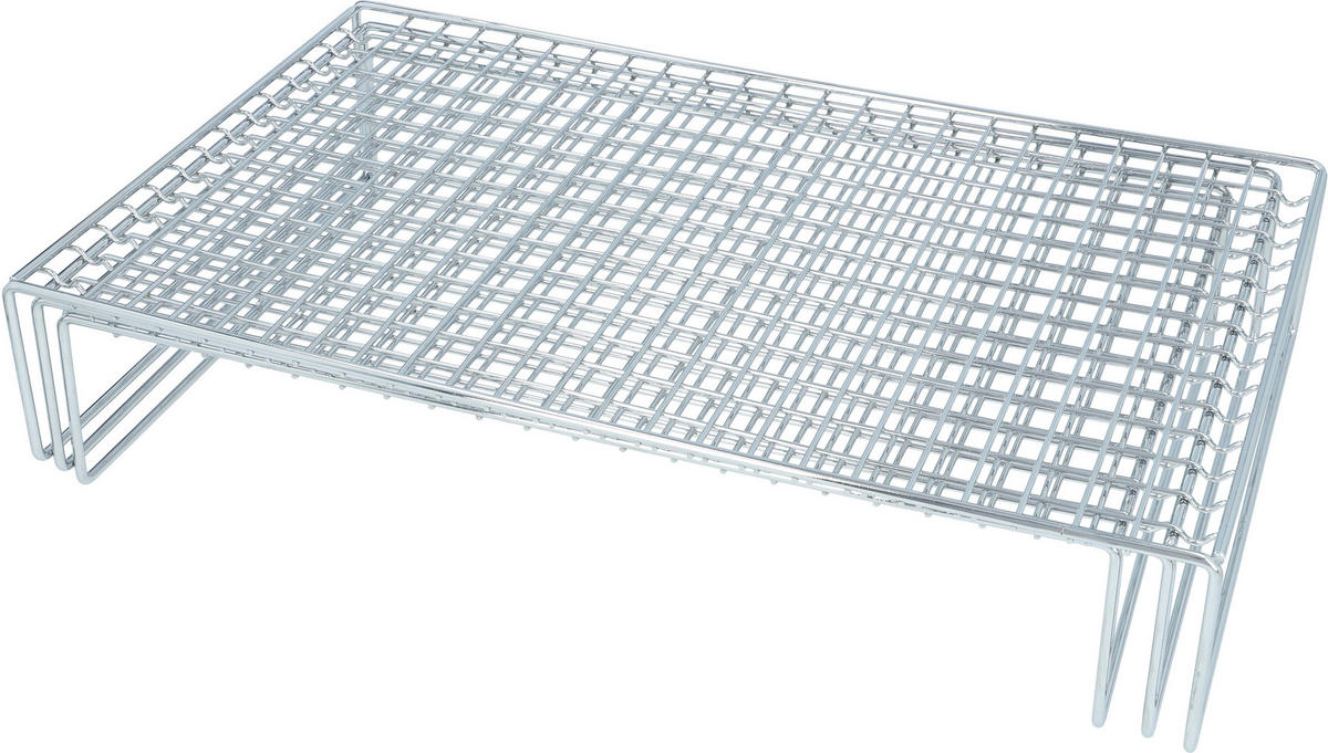 AUSKÜHLGITTER - Silberfarben, KONVENTIONELL, Metall (40/8,8/25cm) - Birkmann