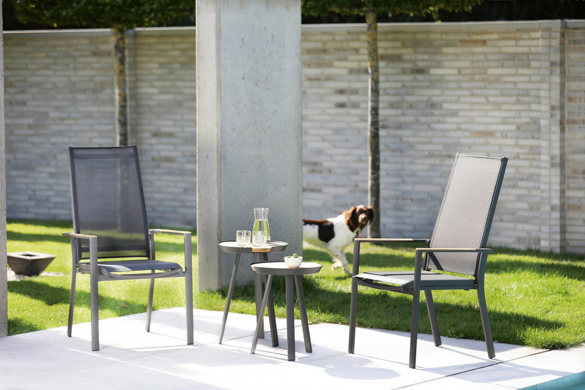 GARTENSESSEL - Anthrazit/Schwarz, LIFESTYLE, Holz/Textil (60/110/73cm)